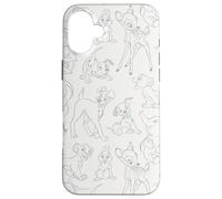 Stampa su tutta la superficie di Simba Dumbo Bambi con personaggi Disney classici Custodia per iPhone 16 Plus