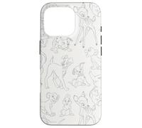 Stampa su tutta la superficie di Simba Dumbo Bambi con personaggi Disney classici Custodia per iPhone 16 Pro
