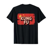 Stampa sul Retro della Bandiera della Cina King Fu Meme Kung Fu Cinese Maglietta
