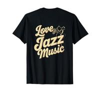 Stampa sul Retro Life Is Better with Jazz Funny Jazz Love Jazz Maglietta