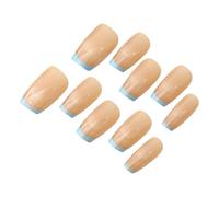 Stampa sulle unghie corte quadrate finte acriliche false disegna le colle artificiali sul bastone sul chiodo