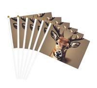 Stampa testa di cervo Bandiere palmare Bandiere versatili Partito Parata Celebrazione Vacanze Matrimonio Home Decor