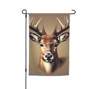 Stampa testa di cervo piccole bandiere per cortile giardino bandiera spessa per portici prati resistente allo sbiadimento