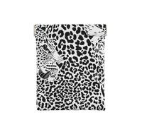 Stampa tigre leopardata in bianco e nero, Spremere il portafoglio superiore da donna Borsa portaoggetti Piccola portamonete Portamonete