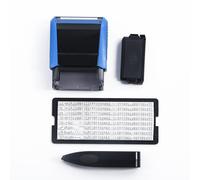 Stampa Timbri Tampone per Kit Personalizzato Self-Inking W/Pinzette Plastica