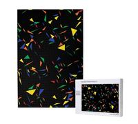 Stampa Triangoli Coriandoli Astratti,Puzzle in legno da 1000 pezzi per adulti e adolescenti