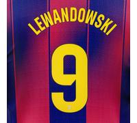 STAMPA UFFICIALE LEWANDOWSKI #9 La Liga FC Barcelona Home 2025-26