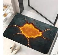Stampa Visiva 3D Grana di Legno con Crepe nello Stagno Tappetino per Pavimento in Terra di Diatomee Assorbente d'Acqua Antiscivolo Tappeti da Bagno Tappetino Decorativo per Ingresso Facile da Pulire