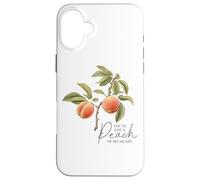 Stampa "You've Got A Peach Of My Heart Love" Custodia per iPhone 16 Plus