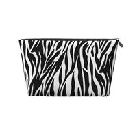 Stampa zebrata, Borsa da toilette Borsa per trucco Borsa per cosmetici Borsa da toilette da viaggio portatile