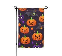Stampa zucca di Halloween 30,5 x 45,7 cm portico tutte le stagioni bandiere all'aperto decorazione cortile bandiera patio decorazione cortile