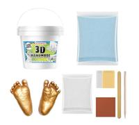 Stampaggio a mano - Set di sculture per impronte digitali di famiglia, polvere di alginato non tossica, decorazione dettagliata souvenir, kit a forma di mano non solo