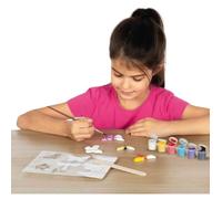 Stampaggio e pittura - Farfalla e glitter - SES CREATIVE - Stampo grande, 6 colori di pittura, pennello, glitter e gesso