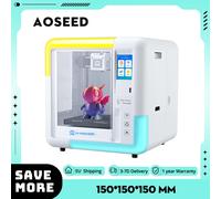 Stampante 3D AOSEED X-MAKER letto senza livellamento, stampa wi-fi, Ultra silenzioso, controllo App, filamento PLA/ABS supportato, 150*150*150mm