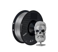 Stampante 3D Filamento PETG da 1 kg, 1,75 mm, stampa 3D da 2,2 libbre Materiali di consumo in plastica ecologica Filamento Stampante 3D(1KG PETG Silver)