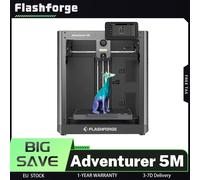 Stampante 3D Flashforge Adventurer 5M, 220x220x220mm, livellamento automatico, velocità di stampa massima 600 mm/s, promemoria di esaurimento del filamento