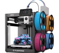 Stampante 3D Flashforge Adventurer 5X con stampa multicolore in TPU flessibile, velocità massima: 600 mm/s, accelerazione: 20.000 mm/s, ricarica automatica del filamento da 4 kg