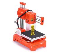 Stampante 3D, Per principianti, bambini e adolescenti, completamente assemblata, design open source, velocità di stampa massima 40 mm/s, funzionamento silenzioso(Orange)