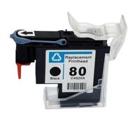 Stampante 80 Testina di stampa C4820A C4821A C4822A C4823A Compatibile con HP Designjet 1050 1055 1055cm 1050c Plus(1 Black)