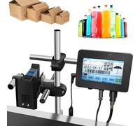 Stampante a getto di inchiostro industriale, macchina di codifica online, macchina automatica di codifica a getto d'inchiostro con il touch screen di HD, dati variabili, codifica della data e del