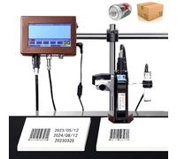 Stampante a getto d'inchiostro industriale - Apparecchiatura automatica di marcatura con schermo LCD, codificatore online multilingue di data e batch per linee di produzione, testo e etichettatura di
