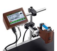 Stampante a getto d'inchiostro industriale,codificatore batch online Attrezzatura per codifica e marcatura automatica per la stampa di testo,numero,data di produzione/scadenza,codice a barre,12.7mm