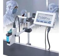 Stampante a getto d'inchiostro industriale, codificatrice online intelligente automatica con touch screen da 5", codificatrice a getto d'inchiostro ad asciugatura rapida per codici a barre Data