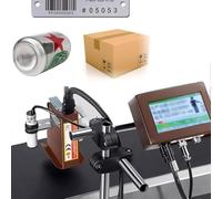 Stampante a Getto D'inchiostro Industriale, Macchina per La Codifica a Getto D'inchiostro Automatica, Codificatore a Getto D'inchiostro per La Stampa Di Testo,Numeri,Data Produzione 12.7mmWidth-Red