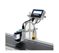 Stampante a getto d'inchiostro industriale online 130PLUS con ugello da 12,7/25,4 mm e schermo da 4,3 pollici, codice a barre QR, numero di, logo, data Durata, Efficienza(25.4mm without ink)