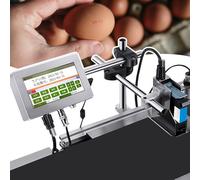 Stampante a getto d'inchiostro industriale per codifica automatica con spruzzatura laterale e inferiore, ideale per la stampa di testi, numeri, date di scadenza, codici QR, codici a barre, loghi e