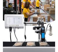 Stampante a getto d'inchiostro industriale per codifica data e numero di lotti sulle linee di montaggio, supporta spruzzatura laterale e inferiore con cartuccia d'inchiostro