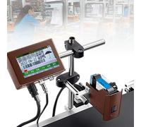 Stampante a getto d'inchiostro industriale per data, testo, codice QR, codice a barre, numero di lotto e stampa di etichette, ideale per marcatura e codifica di prodotti