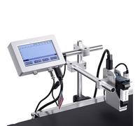 Stampante a getto d'inchiostro industriale per la codifica automatica in lotti, supporta testo, Excel, BMP e stampa USB