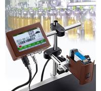 Stampante a getto d'inchiostro industriale per la codifica di data e testo, supporta la stampa Excel, BMP e USB, funzionamento online per linee di produzione