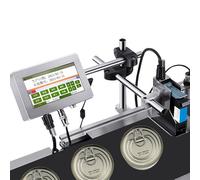 Stampante a getto d'inchiostro industriale per testo, codice a barre, marcatura data, spruzzatura laterale e inferiore, supporto multilingue