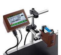 Stampante a getto d'inchiostro industriale per testo, codice QR, codice a barre, numero di lotto, etichetta, immagine e stampa della data con touch screen