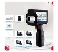 Stampante a getto d'inchiostro portatile 12.7mm Handheld Coding Machine Bottle Cap Logo Label Packaging Piccola stampante a getto d'inchiostro portatile Contatore/Numero lotto/Codificatore data(Printe
