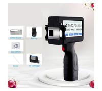 Stampante a getto d'inchiostro portatile 12.7mm Handheld Coding Machine Bottle Cap Logo Label Packaging Piccola stampante a getto d'inchiostro portatile Contatore/Numero lotto/Codificatore data(Printe