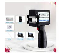 Stampante a getto d'inchiostro portatile 12.7mm Handheld Coding Machine Bottle Cap Logo Label Packaging Piccola stampante a getto d'inchiostro portatile Contatore/Numero lotto/Codificatore data(Printe