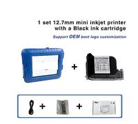 Stampante a getto d'inchiostro portatile 25 lingue Numero Logo Etichetta Scatola di plastica Stampante a getto d'inchiostro termica portatile a getto manuale Contatore/Numero lotto/Codificatore data(P