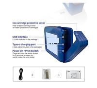 Stampante a getto d'inchiostro portatile 25 lingue Numero Logo Etichetta Scatola di plastica Stampante a getto d'inchiostro termica portatile a getto manuale Contatore/Numero lotto/Codificatore data(P