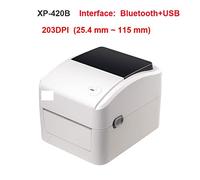 Stampante a getto d'inchiostro portatile 420B Ad Alta Velocità 152mm/s Bluetooth USB Thermalprinter Pos Stampante di Codici A Barre Adesivo Macchina 4x6 Etichetta di Spedizione for Mobile Contatore/Nu