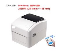Stampante a getto d'inchiostro portatile, 420B Ad Alta Velocità 152mm/s Bluetooth USB Thermalprinter Pos Stampante di Codici A Barre Adesivo Macchina 4x6 Etichetta di Spedizione for Mobile Stampante p