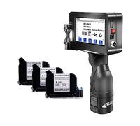 Stampante a getto d'inchiostro portatile 600 DPI 24 Lingua Codice A Barre Pistola Stampante 12.7mm Altezza di Stampa Portatile Palmare Stampante A Getto D'inchiostro Macchina di Codifica ( Color : Pri