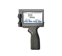 Stampante a getto d'inchiostro portatile Codifica palmare intelligente, confezione di etichette con logo for tappo di bottiglia da 12,7 mm Stampante a getto d'inchiostro portatile multifunzione(Black