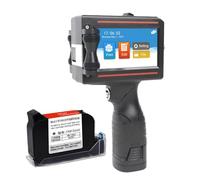 Stampante a getto d'inchiostro portatile con supporto touch screen da 4,3 pollici 24 lingue Codificatrice a getto d'inchiostro ad asciugatura rapida per etichette con codici a barre Logo,Yellow