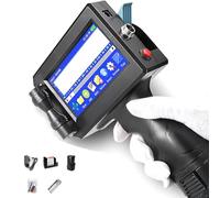 Stampante a getto d'inchiostro portatile con touch screen, 600 dpi, inchiostro ad asciugatura rapida, supporta Bluetooth/USB, ideale per stampa su metallo, plastica, schiuma, legno e cartone
