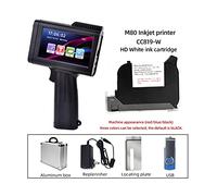 Stampante a getto d'inchiostro portatile, English Portable Small Label Handheld Inkjet Printer Production Date QR Code Batch Number Logo HD Printing Fadeless Fast Drying per l'industria delle etichett