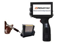 Stampante a getto d'inchiostro portatile Logo inchiostro di ricarica da 13,5 mm QR. Codice Numero di serie Portatile Maschera portatile Stampante online Stampante a getto d'inchiostro termico a getto