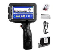 Stampante a getto d'inchiostro portatile, Multi lingue 12,7 mm QR Bar Codice lotto Data Numero Logo Plastica Legno Metallo Jet TIJ Stampante portatile portatile a getto d'inchiostro ad asciugatura rap